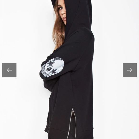 Lauren Moshi Tops - Lauren Moshi CORBIN STAR EYE SKULL Hoodie